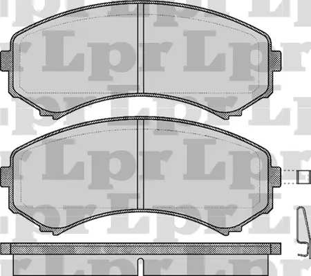 Juego de pastillas de freno- MAZDA PICK UP-MPV 91/