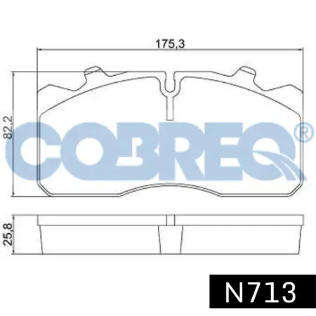 Juego de pastillas de freno- MERCEDES BENZ 712-914-C-712-914-C/MAN M-2000 96/