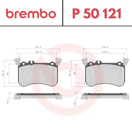 Juego de pastillas de freno- MERCEDES BENZ -A-CLASS (W176) 2013/…