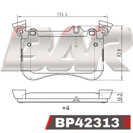Juego de pastillas de freno- MERCEDES BENZ -A-CLASS (W176) 2013/…