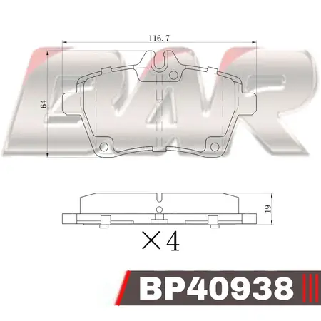 Juego de pastillas de freno- MERCEDES BENZ CLASE A / B