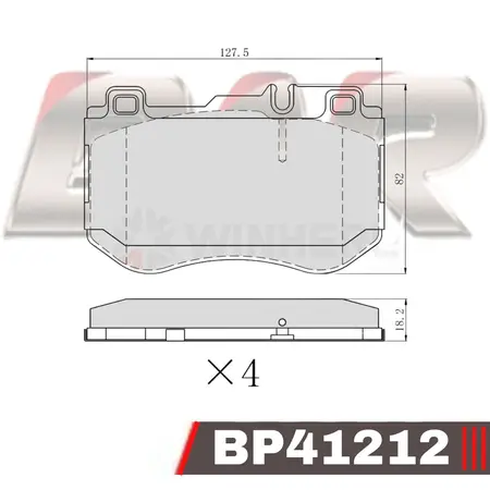 Juego de pastillas de freno- MERCEDES BENZ CLASE C 200 - 220 - 250 03/2014 -> 05/2018