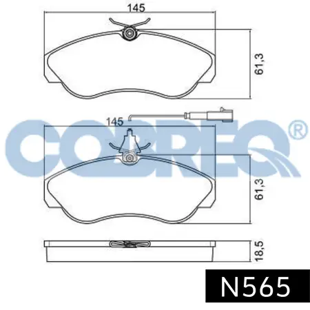 Juego de pastillas de freno- MERCEDES BENZ -CLASE C (203) sport chasis