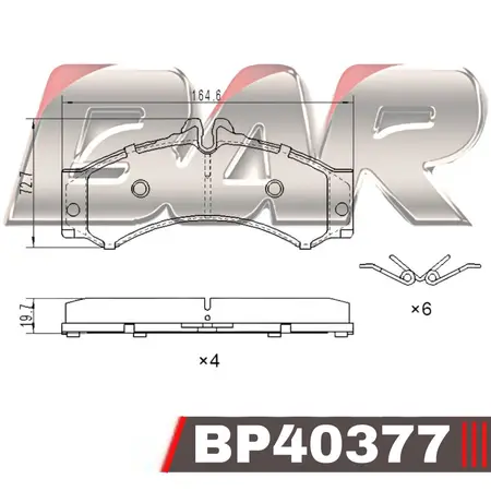 Juego de pastillas de freno- MERCEDES BENZ -CLASE C (204)
