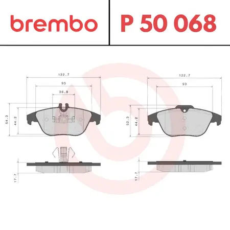 Juego de pastillas de freno- MERCEDES BENZ -CLASE C (204)