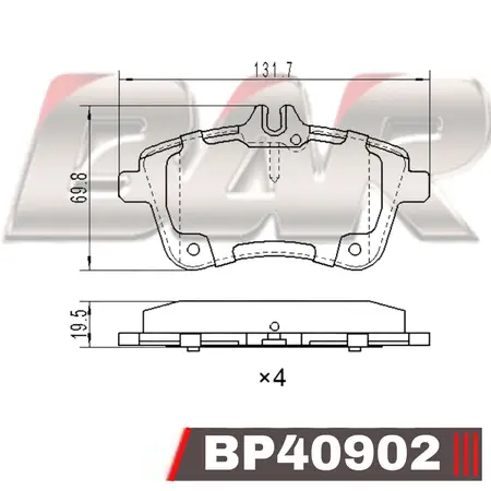 Juego de pastillas de freno- MERCEDES BENZ -CLASE C (204)
