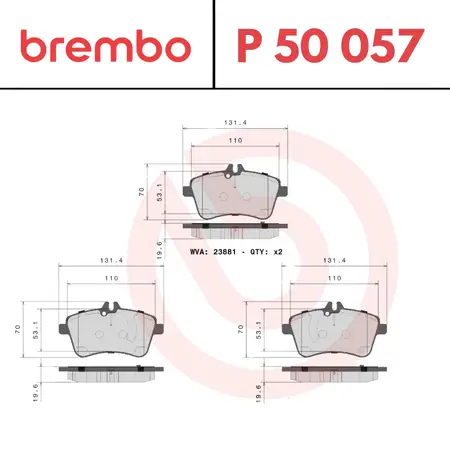 Juego de pastillas de freno- MERCEDES BENZ -CLASE C (204)