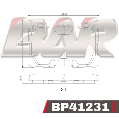 Juego de pastillas de freno- MERCEDES BENZ CLASE C 43 AMG/ CLASE E 400-450/GLC 300-350e/43 AMG