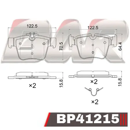 Juego de pastillas de freno- MERCEDES BENZ -CLASE C AMG