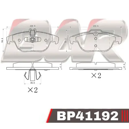 Juego de pastillas de freno- MERCEDES BENZ CLASE E / GLK 2010>