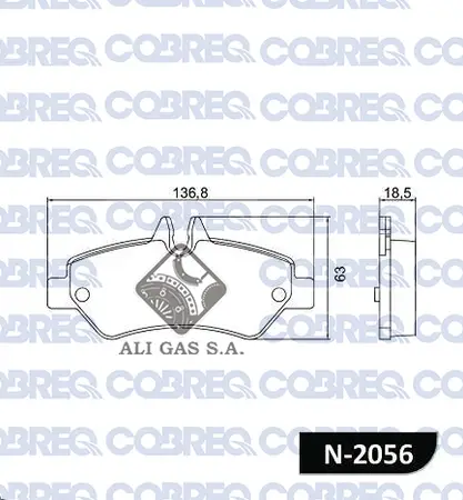 Juego de pastillas de freno- MERCEDES BENZ SPRINTER 02-11 / VW CRAFTER 04-11