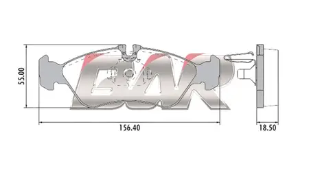 Juego de pastillas de freno- MERCEDEZ BENZ SPRINTER/VOLKSWAGEN 95/