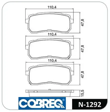 Juego de pastillas de freno- MINI -COOPER II (R56)(R57)