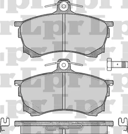Juego de pastillas de freno- MITSUBISHI CARISMA 1.6 16V-1.9TD DIESEL 95/