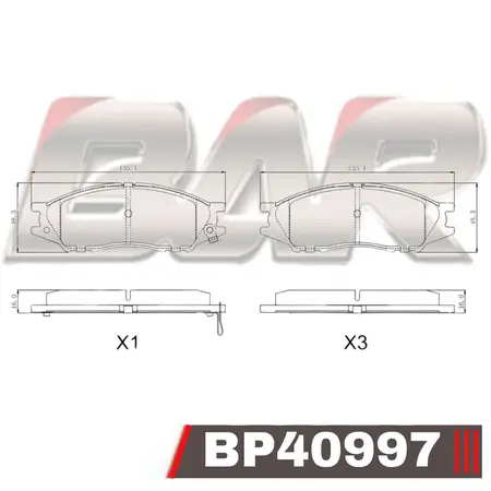 Juego de pastillas de freno- NISSAN ALMERA