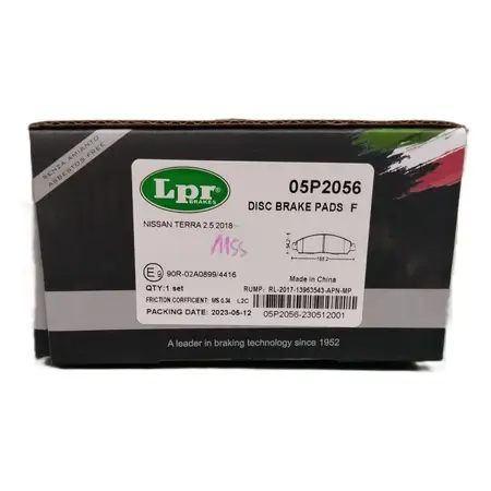 Juego de pastillas de freno- NISSAN FRONTIER NP300 2014 >