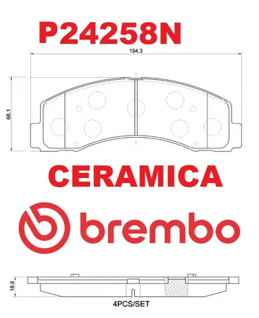Juego de pastillas de freno- NISSAN -MURANO III 2.5 dCi - 3.5 V6 2012/…