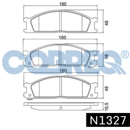 Juego de pastillas de freno- NISSAN Pathfinder V6-PicUp 2-Frontier/SUBARU