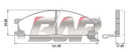 Juego de pastillas de freno- NISSAN Pathfinder V6-PicUp 2-Frontier/SUBARU