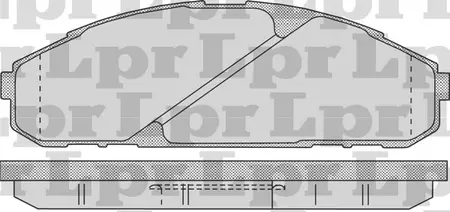 Juego de pastillas de freno- NISSAN PATROL 99/ DELANTERA