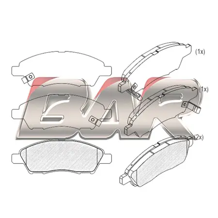 Juego de pastillas de freno- NISSAN VERSA 2017