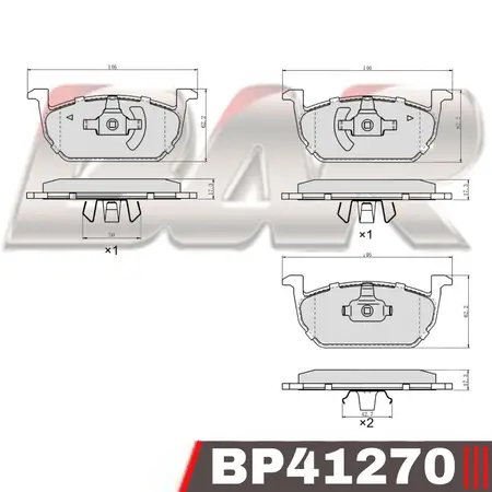 Juego de pastillas de freno- Pastillas de freno - SEAT - Arona 1.0 - 1.5 Tsi 2017/