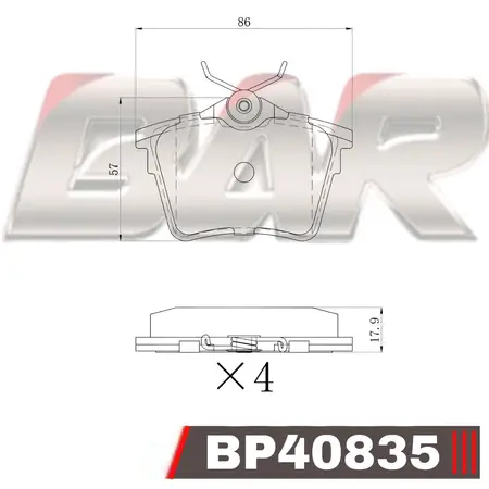 Juego de pastillas de freno- PEUGEOT 407 - 407 COUPE 04/