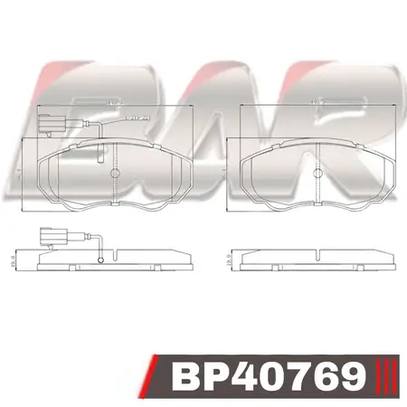 Juego de pastillas de freno- PEUGEOT Boxer I/FIAT Ducato/CITROEN Jumper 01/