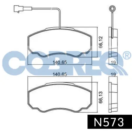 Juego de pastillas de freno- PEUGEOT Boxer I/FIAT Ducato/CITROEN Jumper 01/