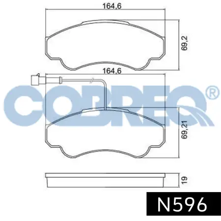 Juego de pastillas de freno- PEUGEOT Boxer I/FIAT Ducato/CITROEN Jumper 02/