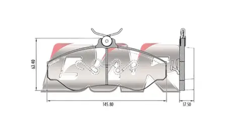Juego de pastillas de freno- PICK UP S-10 95>