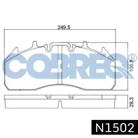 Juego de pastillas de freno- RENAULT TRUCKS MAGNUM PREMIUM 04>/VOLVO 7700-9700 06>