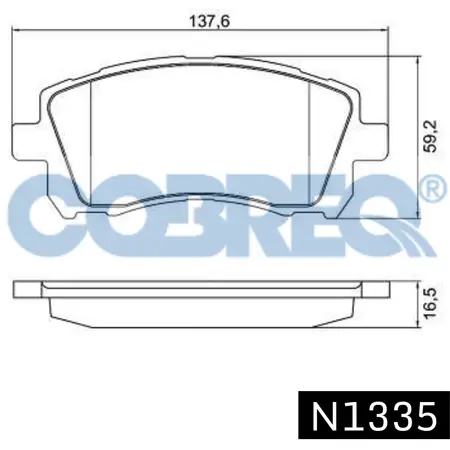 Juego de pastillas de freno- SUBARU FORESTER 97