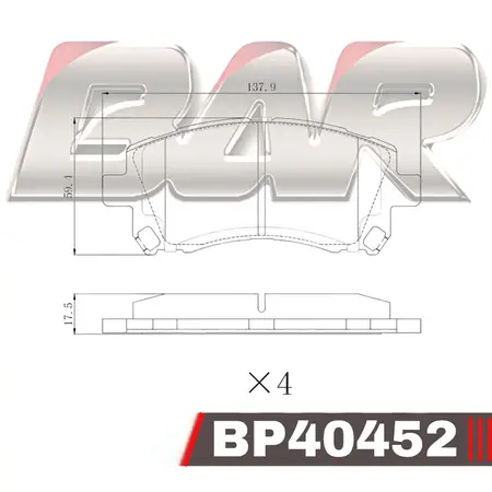 Juego de pastillas de freno- SUBARU FORESTER 97