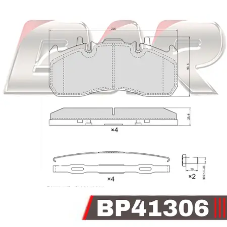 Juego de pastillas de freno- SUBARU -FORESTER Varios modelos 2018/…