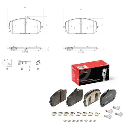 Juego de pastillas de freno- SUBARU -FORESTER Varios modelos 2018/…