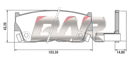 Juego de pastillas de freno- SUZUKI SIDERIK (DOS PUERTAS)-VITARA 90/94