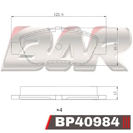 Juego de pastillas de freno- TOYOTA -Aurion 2.4 16V- 3.5 V6 06/...