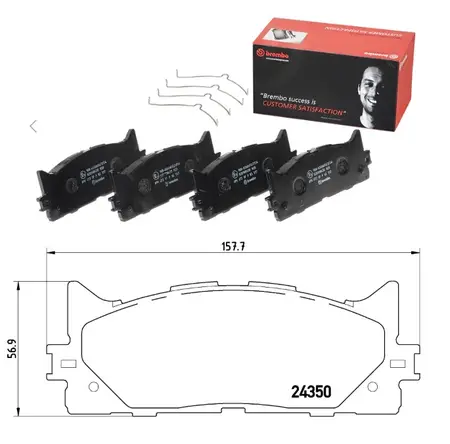 Juego de pastillas de freno- TOYOTA CAMRY VI 2,4/3,5
