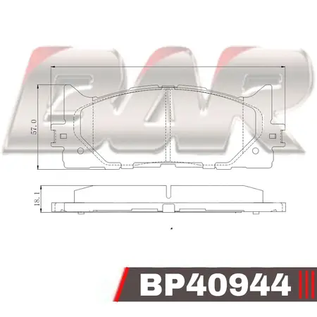 Juego de pastillas de freno- TOYOTA CAMRY VI 2,4/3,5