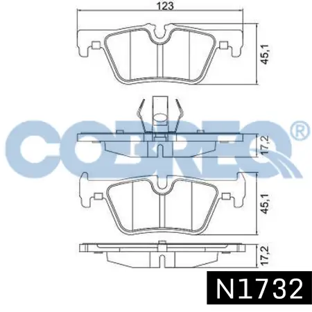 Juego de pastillas de freno- TOYOTA -ETIOS 1.3 - 1.5 XLS 2012/