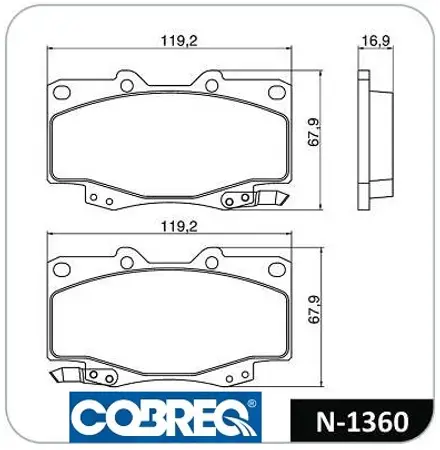 Juego de pastillas de freno- TOYOTA HILUX - TACOMA