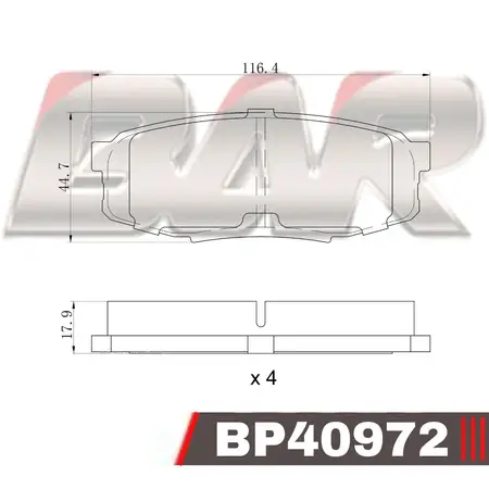 Juego de pastillas de freno- TOYOTA LAND CRUISER