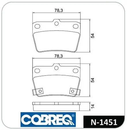 Juego de pastillas de freno- TOYOTA RAV 4 II 1.8-2.0 00/