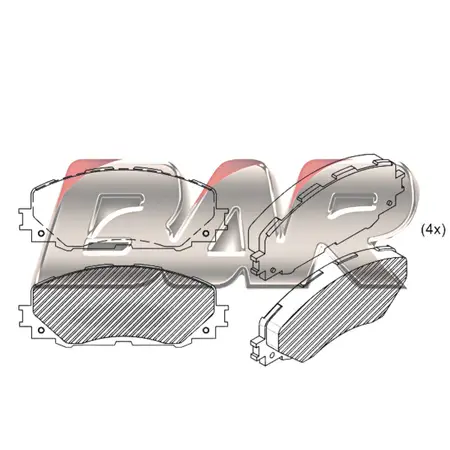 Juego de pastillas de freno- TOYOTA RAV 4 III