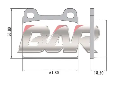 Juego de pastillas de freno- VOLKSWAGEN GOL 1.6-1.8(18.5mm) 90/94