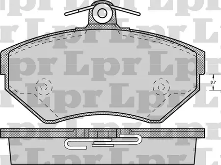 Juego de pastillas de freno- VOLKSWAGEN PASSAT 1.6-1.8-1.9/AUDI/SEAT 97/