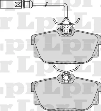 Juego de pastillas de freno- VOLKWAGEN TRANSPORTER 2.8 VR6 2001/