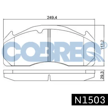 Juego de pastillas de freno- VOLVO B7