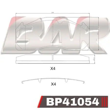 Juego de pastillas de freno- VOLVO B7